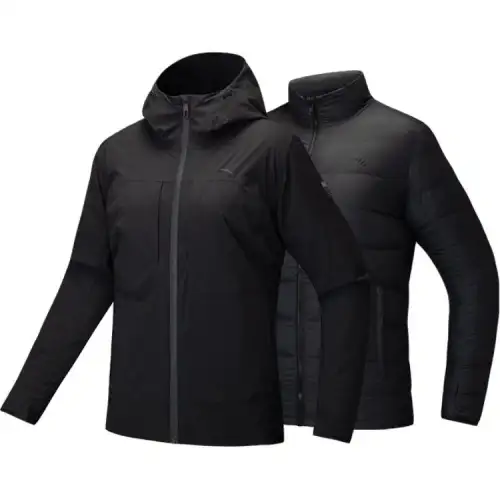 Anta Variety Training Collection Thermal Waterproof Windbreaker Jacket Women's Basic Black