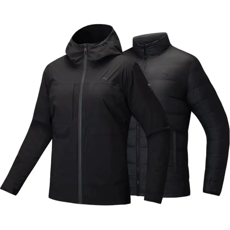 Anta Variety Training Collection Thermal Waterproof Windbreaker Jacket Women's Basic Black