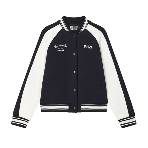FILA ORIGINALE Baseball Jacket Women's Secret Mirror Blue