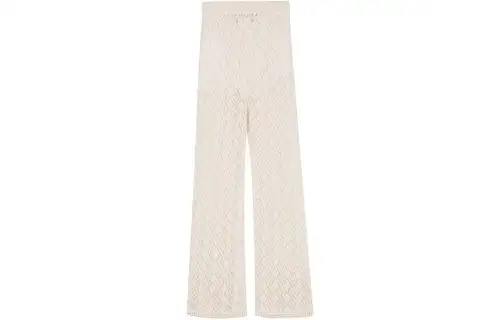 Golden Goose Crochet-knit Flared Trousers
