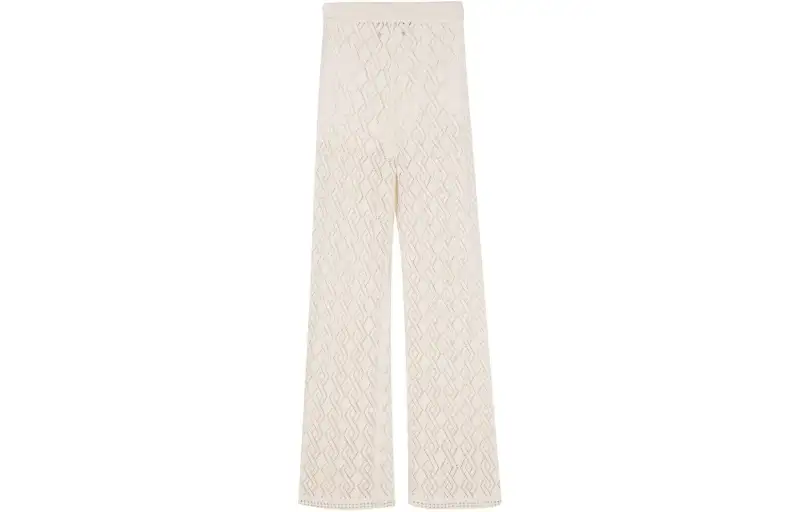 Golden Goose Crochet-knit Flared Trousers