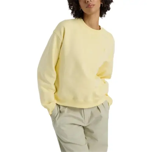 New Balance Athletics French Terry Crew Sweatshirt Women's Yellow