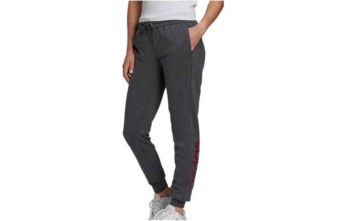 Adidas Casual Pants Women's Dark Heather Gray Moderate Cuffed Pants