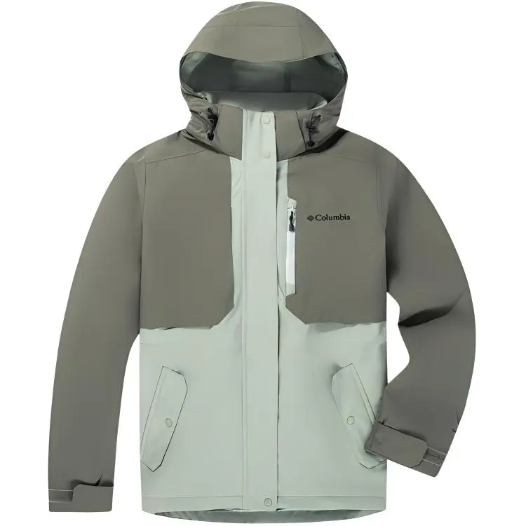 Columbia Casual Outdoor Waterproof And Breathable Lightweight Windbreaker Jacket Women's Light Green Gray
