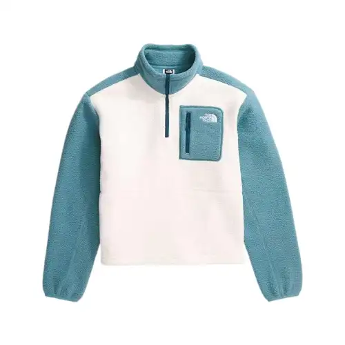 THE NORTH FACE Velvet feel Coat Women's White Blue