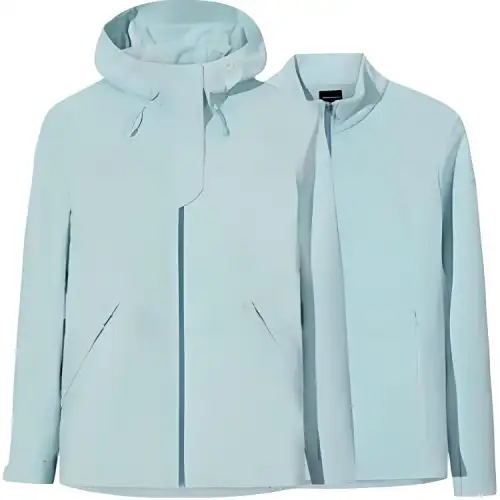 Anta Champion Outdoor Collection, Fleece Lined Solid Color Outdoor Waterproof, Windproof, And Breathable