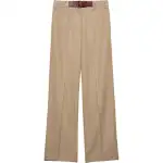 PRADA Twill Belted Trousers