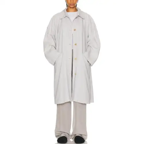 THE ROW Trench Coat Women's Light Gray