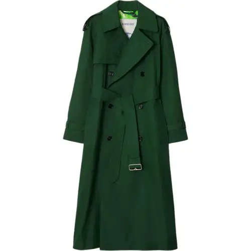 Burberry Long Silk Trench Coat
