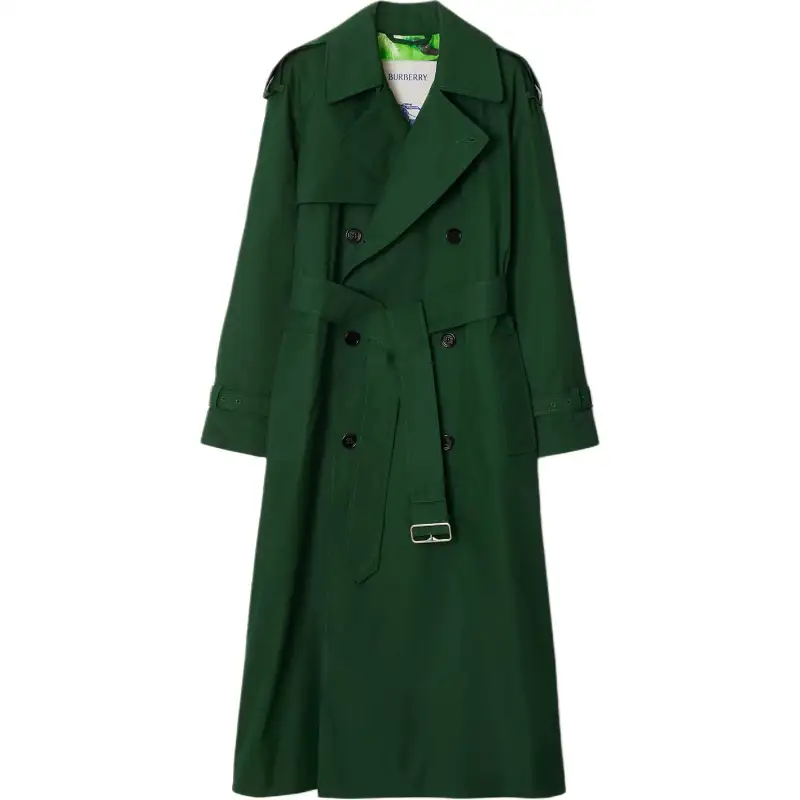 Burberry Long Silk Trench Coat