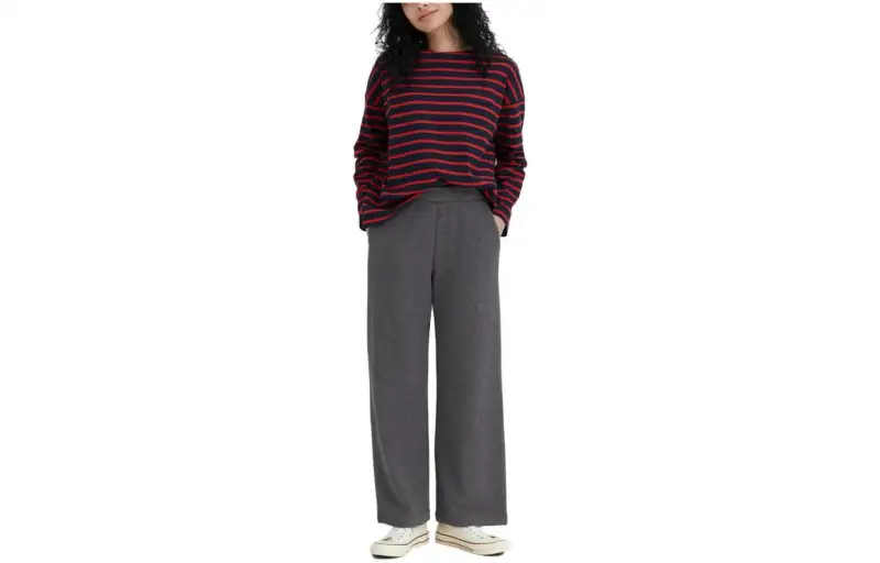 UNIQLO Casual Pants Women's Dark Gray Moderate Straight Fit Pants