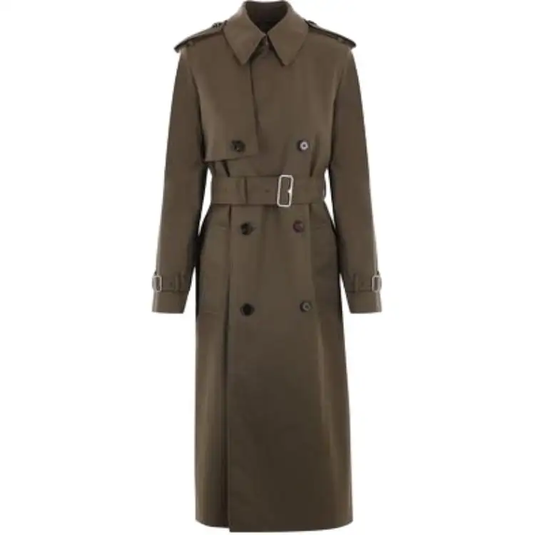 Burberry Double Breasted Belted Trench Coat