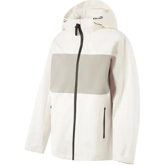 Li Ning Fitness Series Windbreaker Jackets Women's Champagne White/Dusty Gray Hooded Moderate
