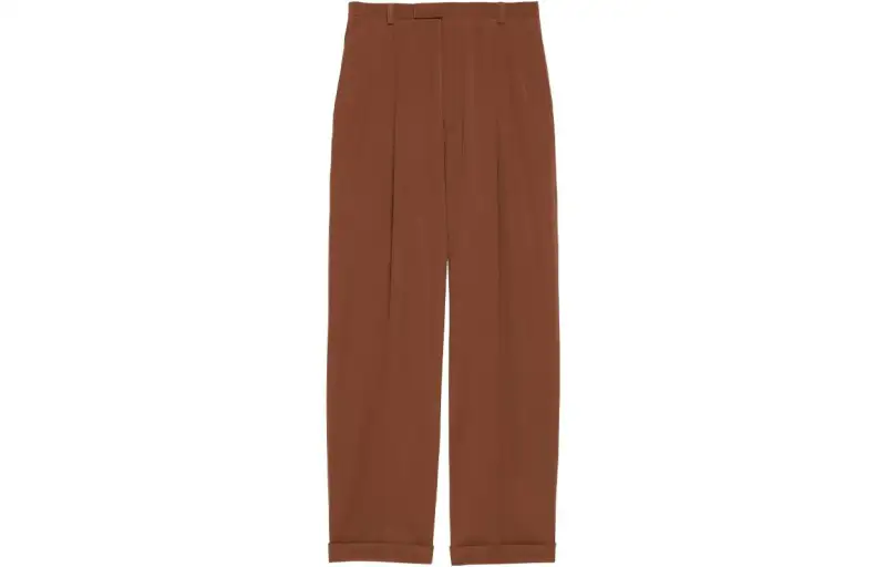 GUCCI Casual Pants Women's Khaki Moderate Straight Fit Pants