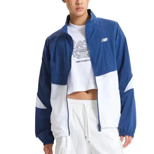 New Balance UNI FLYING Trench Coat Women's Blue White 50