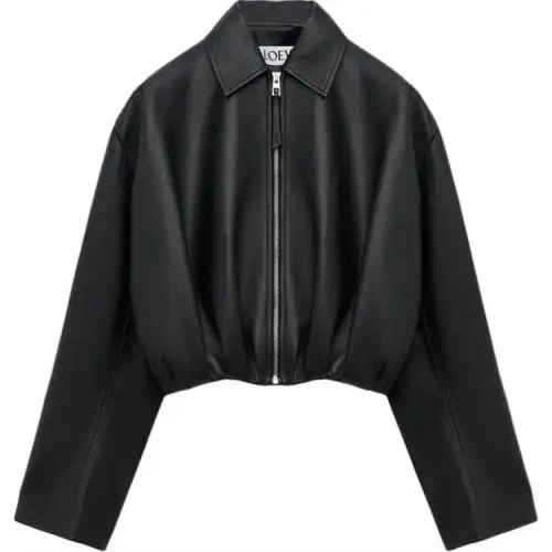 LOEWE Draped Leather Jacket
