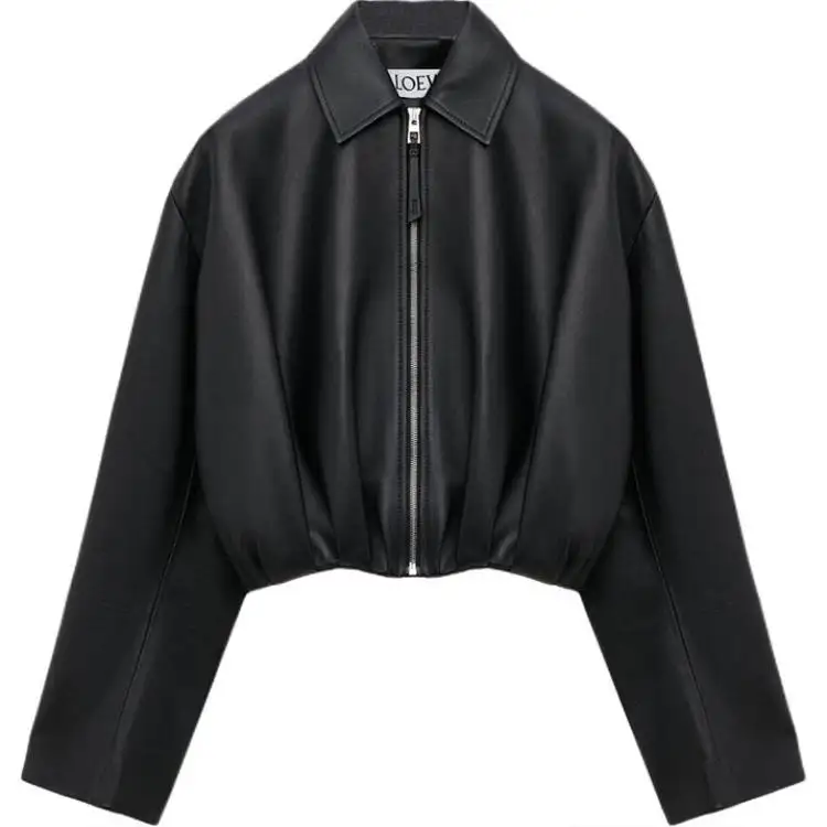 LOEWE Draped Leather Jacket