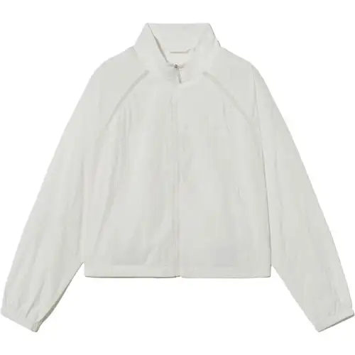 FILA Trench Coats Women's White Stand Collar Moderate