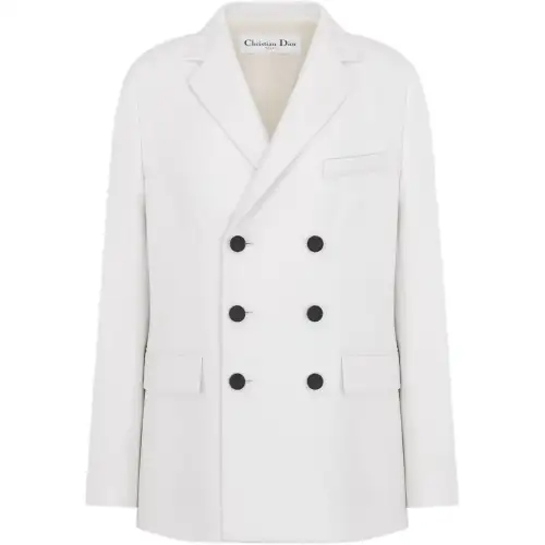 DIOR SS25 Business Suit Coat Women's White