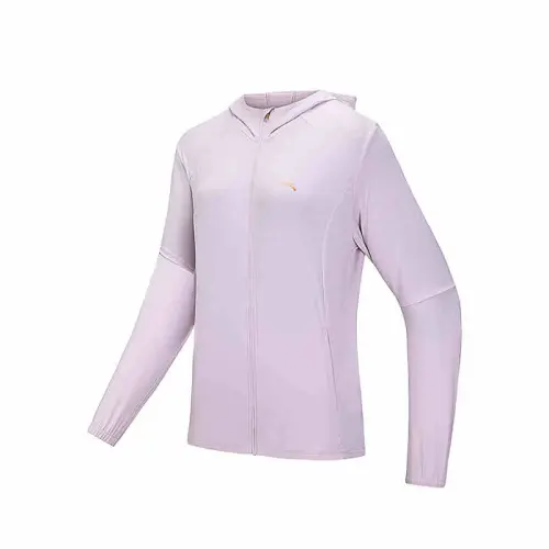 Anta Variety Training Collection Breathable UV Protection Sun Protection Clothing Women's Flying Feather Purple