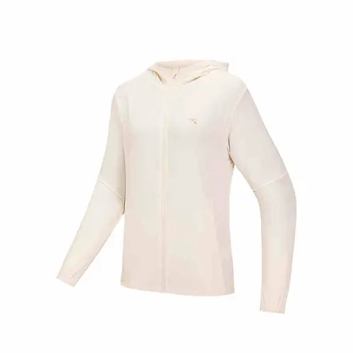 Anta Variety Training Collection Breathable UV Protection Sun Protection Clothing Women's Corn White