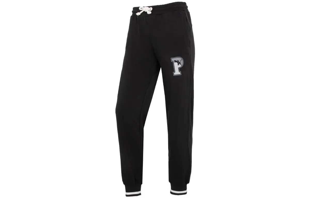 PUMA Casual Pants Women's Black Moderate Cuffed Pants