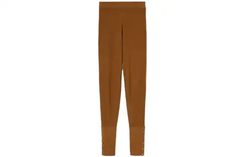 Loro Piana Casual Pants Women's Tan Moderate Slim Fit Pants