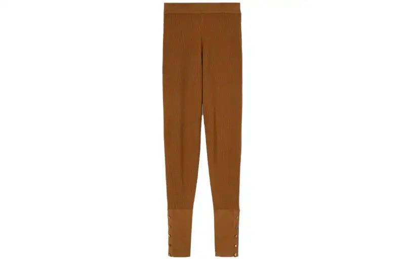 Loro Piana Casual Pants Women's Tan Moderate Slim Fit Pants