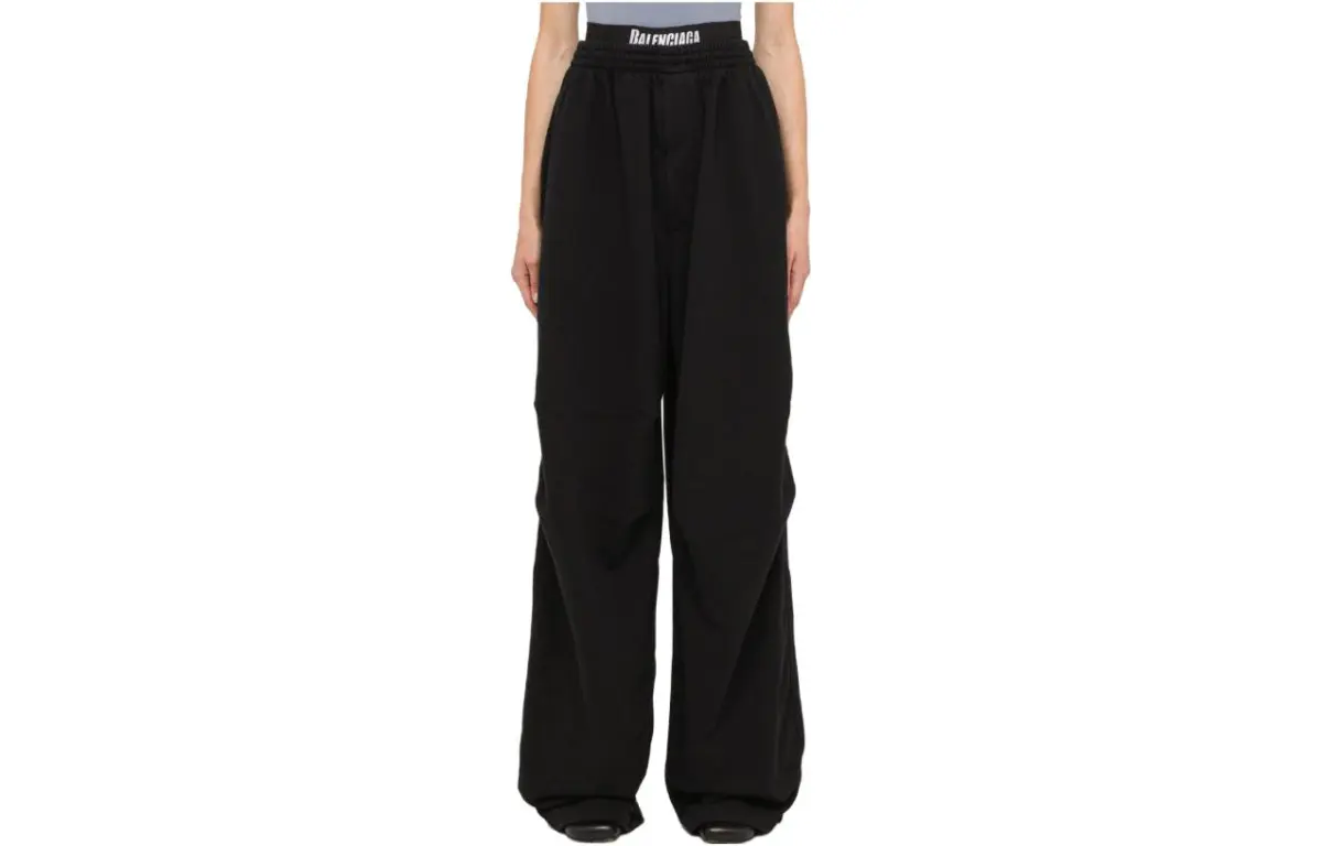 Balenciaga SS23 Casual Pants Loose Fit Women's Black