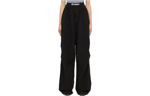 Balenciaga SS23 Casual Pants Loose Fit Women's Black