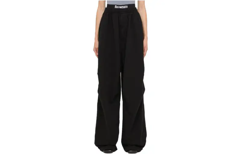 Balenciaga SS23 Casual Pants Loose Fit Women's Black