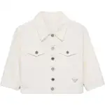 PRADA SS25 Spring Summer Women's Apparel Collection Denim Jacket Women's White