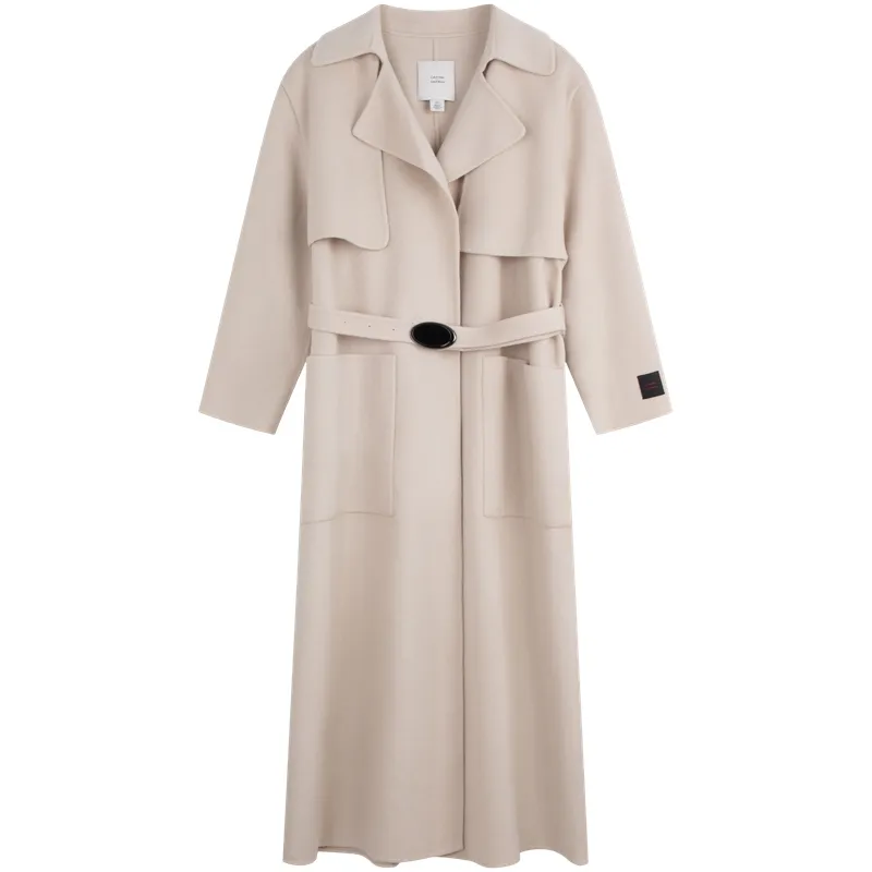 CALVIN KLEIN Spring Festival Red Product Coat Women's Beige Apricot