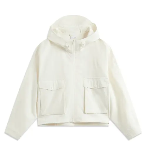 Li Ning Sports Fashion Collection Trench Coat Women's Ecru