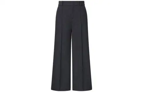 UNIQLO X Clare Waight Keller Casual Pants Women's Dark Gray Moderate Straight Fit Pants