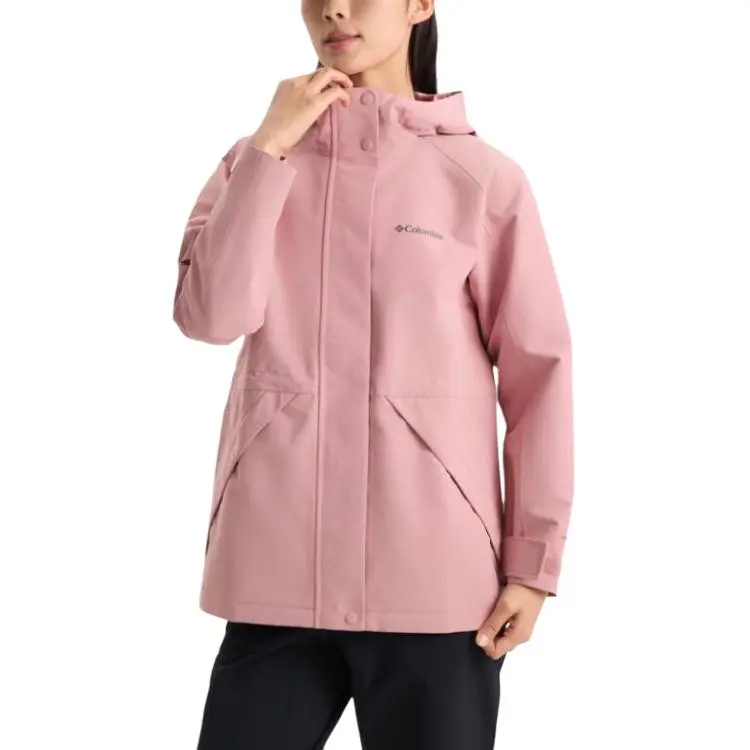 Columbia SS25 Hiking Waterproof, Windproof, Breathable, Lightweight Windbreaker Jacket Women's Pink