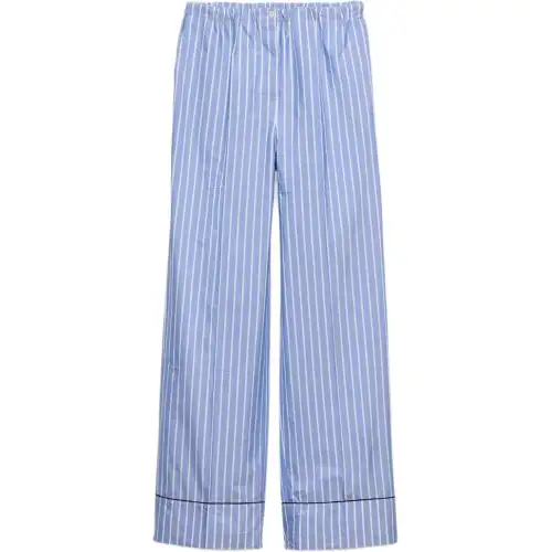 Prada Striped Chambray Trousers