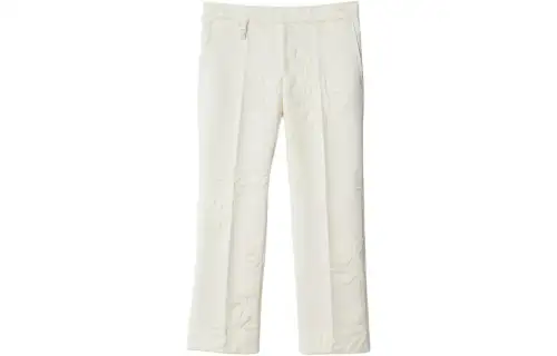Burberry Daisy Floral-embroidery Tailored Trousers