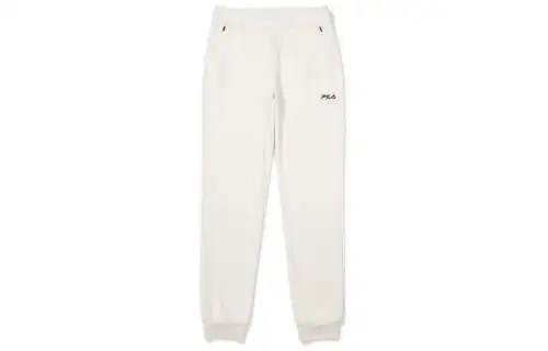 FILA Casual Pants Women's White Moderate Cuffed Pants