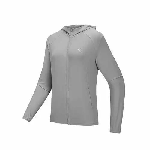 Anta Variety Training Collection Breathable UV Protection Sun Protection Clothing Women's Star Diamond Gray