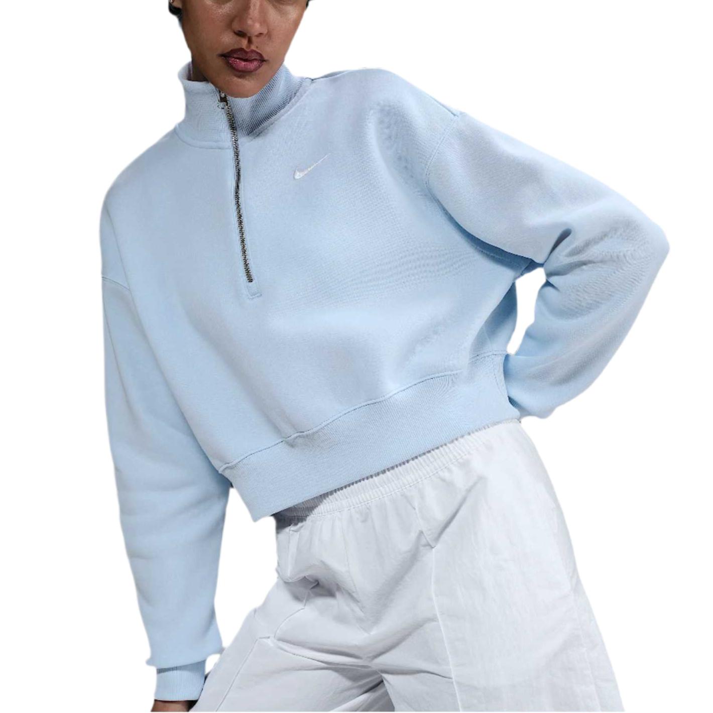 Женское худи Nike Sportswear Phoenix Fleece (голубое)