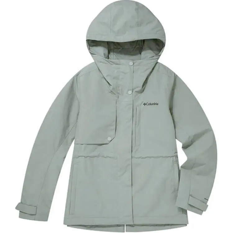 Columbia City Outdoor Collection Waterproof, Windproof, Breathable, Lightweight Windbreaker Jacket Women's Green