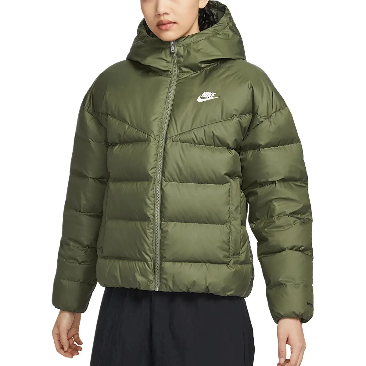 Nike Down Coats Women's Olive Dark Green