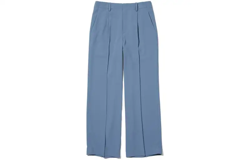 UNIQLO Casual Pants Women's Pink/Blue Moderate Wide Leg Pants