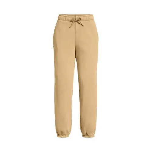 Under Armour Icon Comfortable Solid Color With Fleece Lining Casual Pants Women's Khaki
