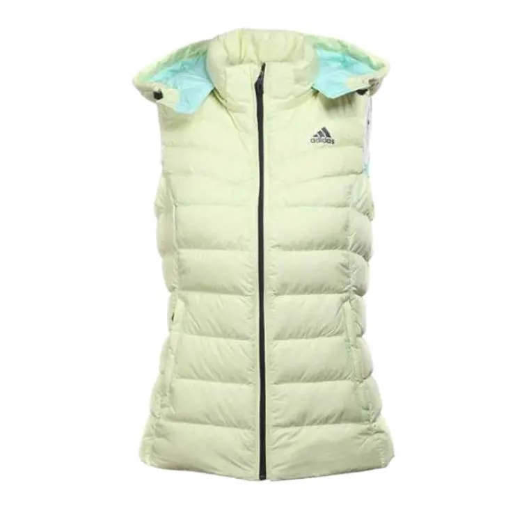 Adidas Vests Women's Yellow Hooded (Non-detachable) Moderate Nipped-in Waist