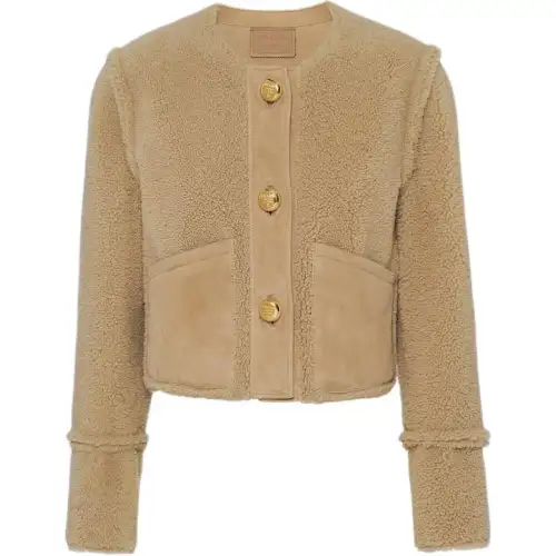 Prada shearling cropped jacket