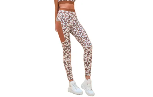 HERMES Casual Pants Women's Chestnut Brown