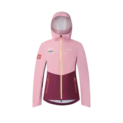 FILA CYCLING Mountain Versatile Waterproof And Windproof Windbreaker Jacket Women's Peony Pink