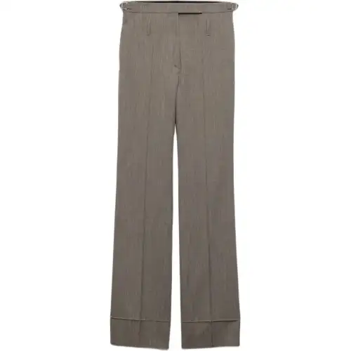 PRADA SS25 Casual Pants Women's Gray